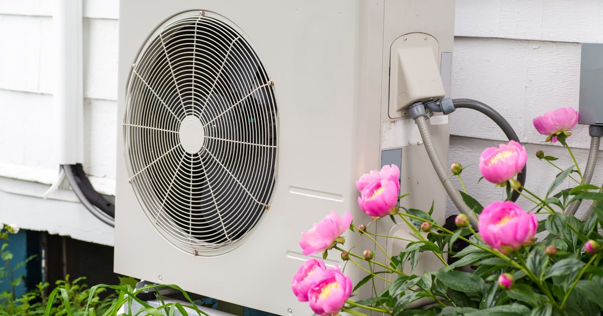 Heat pump in the spring